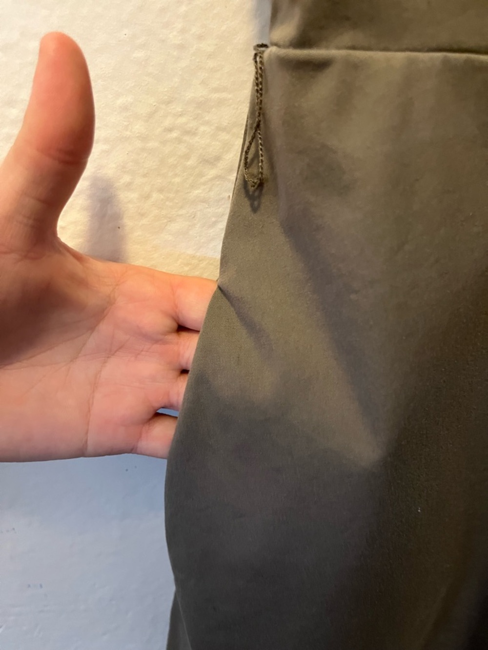 ✨Ann Taylor Olive Utility Midi Dress with Stand Collar - Picture 8 of 10
